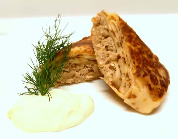Cūkgaļas pankūkas ar olu